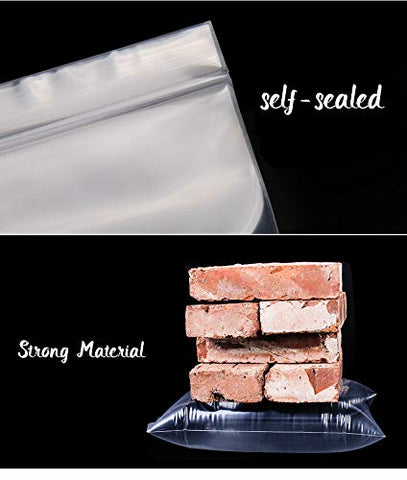 Reusable Daily Use PE Storage Bags, Waterproof Clear Sealed Ziplock Plastic Bags for Kitchen Organization, Travel Toiletries & Small Items