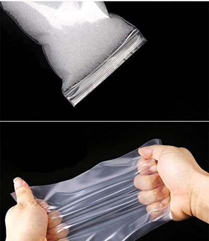 Reusable Daily Use PE Storage Bags, Waterproof Clear Sealed Ziplock Plastic Bags for Kitchen Organization, Travel Toiletries & Small Items