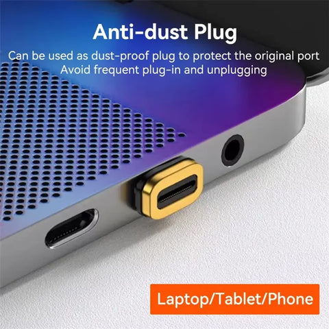 High-Speed 40Gbps Magnetic USB C Adapter, 140W PD Fast Charge USB C Male to Female Connector for Steam Deck Accessories