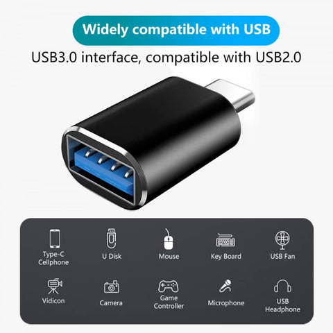 USB C to USB 3.0 Adapter (5 Pack),USB to USB C Adapter,USB Type-C to USB Adapter Fast Charging High Speed Data Transfer Female to Male Converter