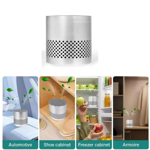 Portable Mini Fridge Deodorizer, Practical Odor Eliminator, Long Lasting Freshness Remover for Home Refrigerator, Car, Wardrobe and Cabinet
