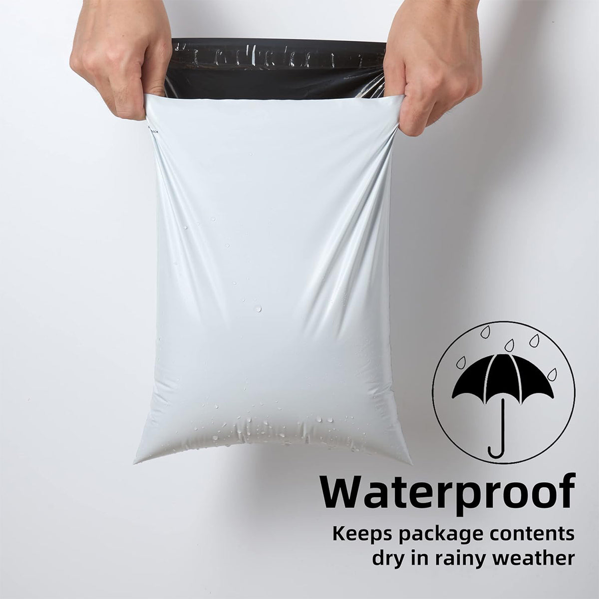 Poly Shipping Mailers, Waterproof Self Sealing Mailing Envelopes, Tear Resistant
