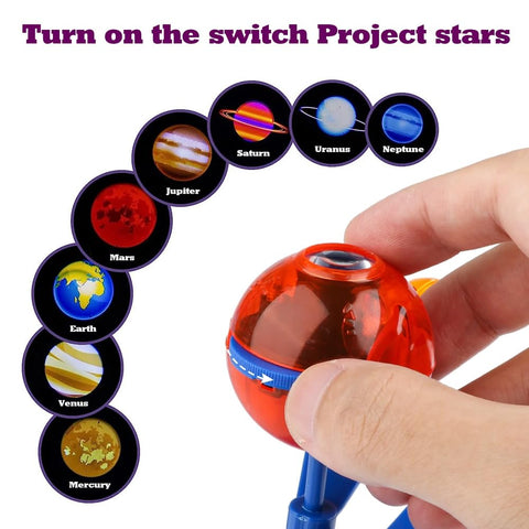 Electric Rotating Solar System Planet Model, STEM Educational Astronomy Learning Toy, Kids Early Education Space Cognitive Toy for Holiday Gifts