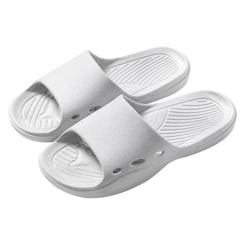 Non-Slip Shower Slippers, Soft Cushioned EVA Indoor Bathroom Slides, Anti-Skid Quick Drying House Slippers for Home Bath Bedroom Pool Beach