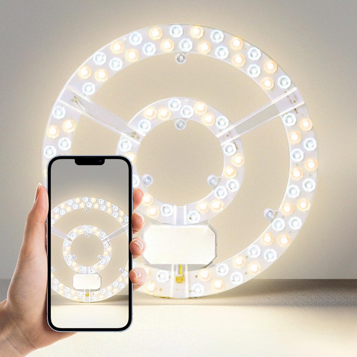 LED Magnetic Ceiling Light Engine Replacement Round Module 80W Cool White Double