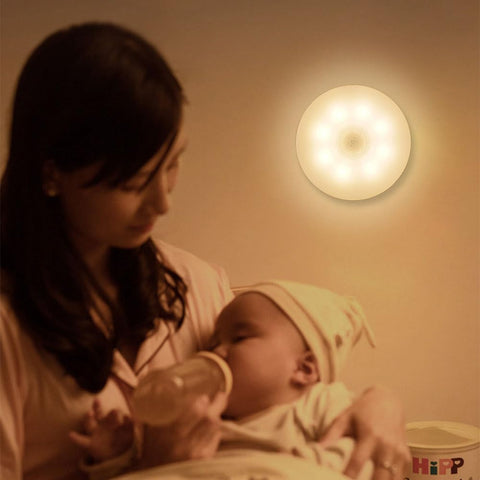 3Pcs USB Rechargeable Motion Sensor Night Lights, Magnetic Wireless LED Cabinet Lamp