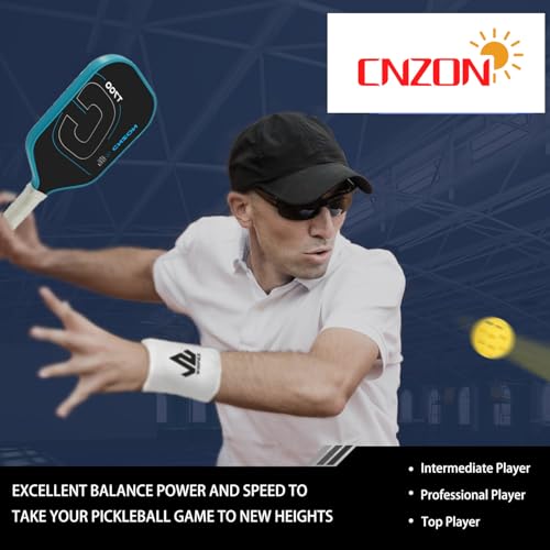 16MM Thermoformed T700 Raw Carbon Fiber Pickleball Paddle, High Spin Control Professional Pickleball Racket for Competition Training
