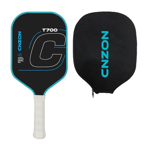 16MM Thermoformed T700 Raw Carbon Fiber Pickleball Paddle, High Spin Control Professional Pickleball Racket for Competition Training