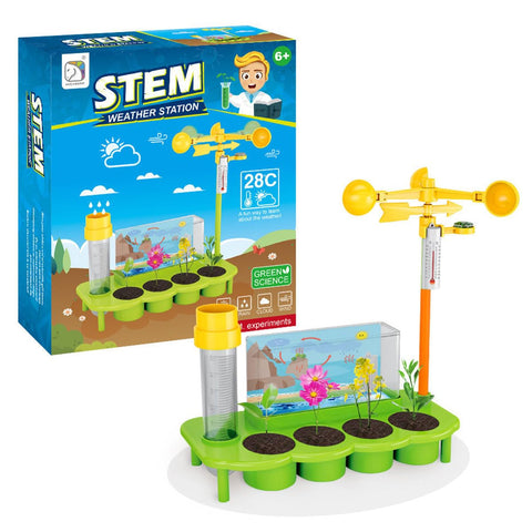 Kids STEM Weather Station Plant Growing Kit DIY Science Experiment Educational