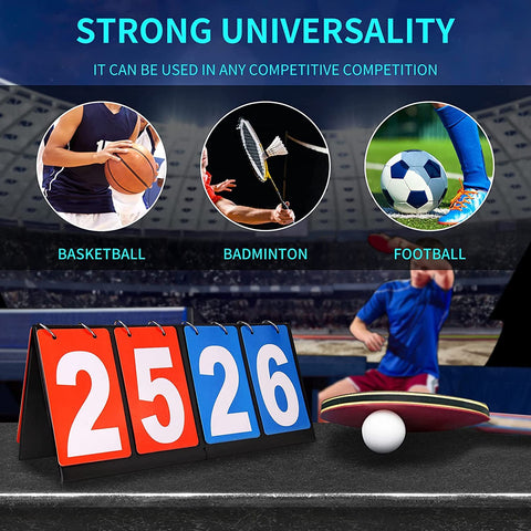 Scoreboard Score Keeper Score Flipper for Basketball Tennis Volleyball Sports