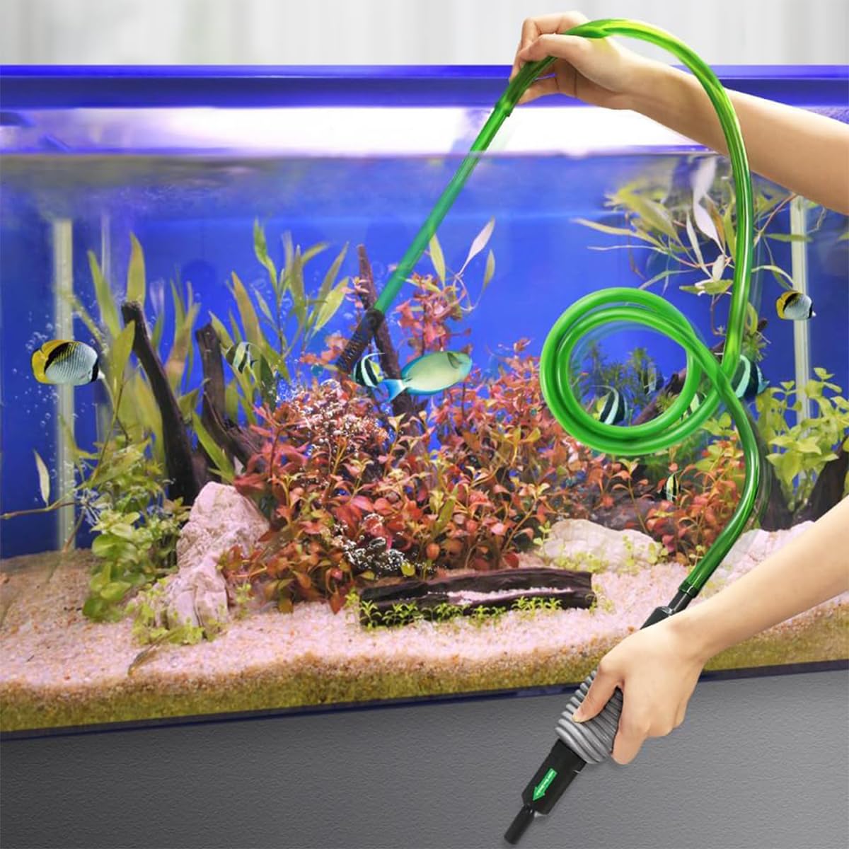 Fish Tank Water Changer Gravel Cleaner Easy Water Change Sand Washer Hand Siphon