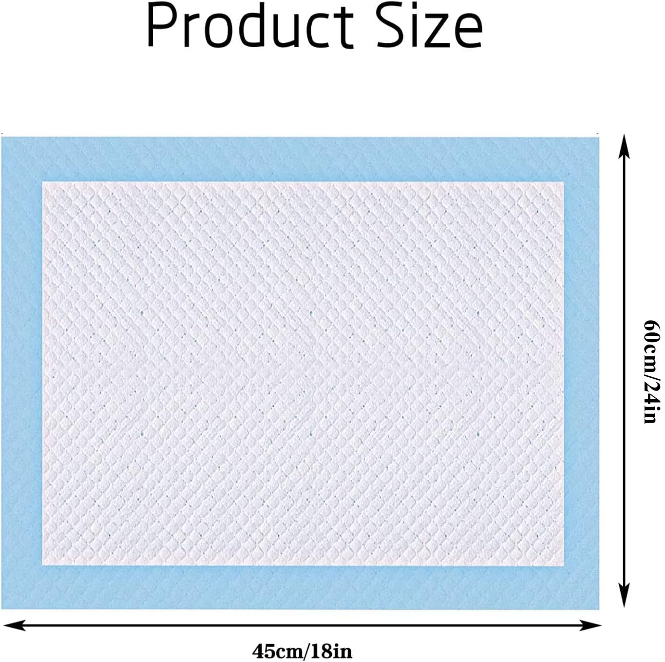 100 PCS Disposable Pet Training Pee Pads 18" x 24", Super Absorbent Leak-Proof Puppy Dog Potty Training Mats for Small Medium Large Dogs