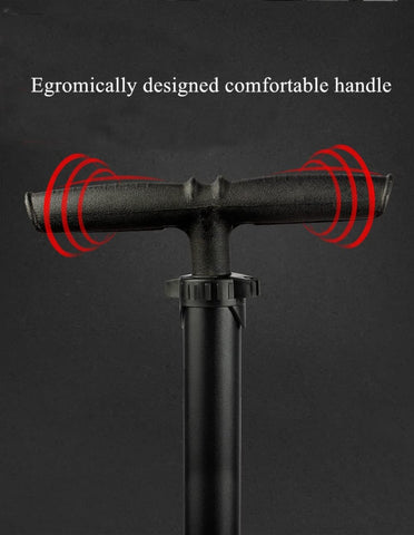 80PSI High Pressure Portable Mini Bike Pump, Compact Smart Tire Air Inflator with Accurate Pressure Display for Bicycles, Motorcycles and Sports Balls