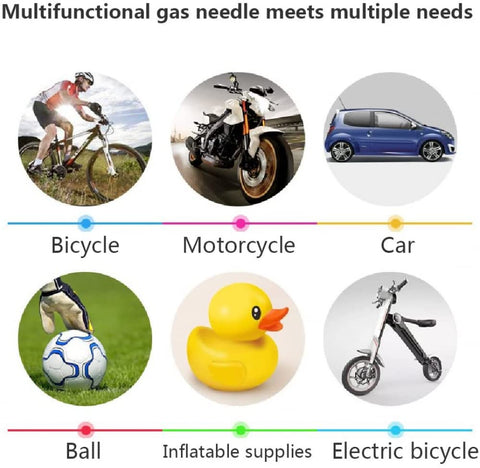 80PSI High Pressure Portable Mini Bike Pump, Compact Smart Tire Air Inflator with Accurate Pressure Display for Bicycles, Motorcycles and Sports Balls