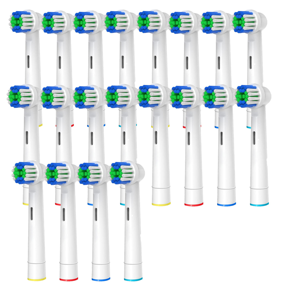 20 Pack Professional Replacement Toothbrush Heads, Medium Soft Dupont Bristles