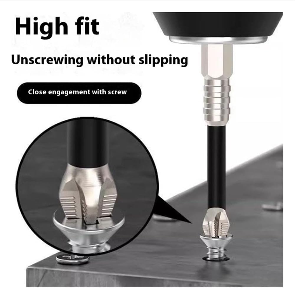9-Piece Magnetic Screwdriver Bits Set for Impact Driver, Anti-Slip High Hardness Drill Bit Kit, Wear Resistant Magnetic Hex Shank Driver Bits for Teen Boys DIY Projects, Household Repair, Furniture Assembly & Small Machinery Maintenance