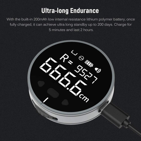 324Ft Digital Electronic Tape Measure, Backlit LCD Display High Precision Digital Ruler for Construction & Home Measurement
