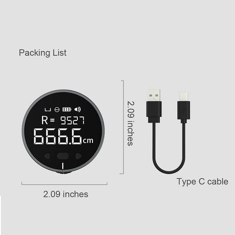 324Ft Digital Electronic Tape Measure, Backlit LCD Display High Precision Digital Ruler for Construction & Home Measurement
