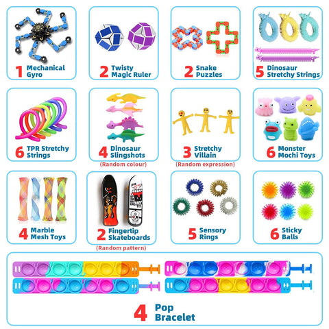 Fidget Toys for Kids and Adults Sensory Toys Set Stress Relief Toys Desk Fidget
