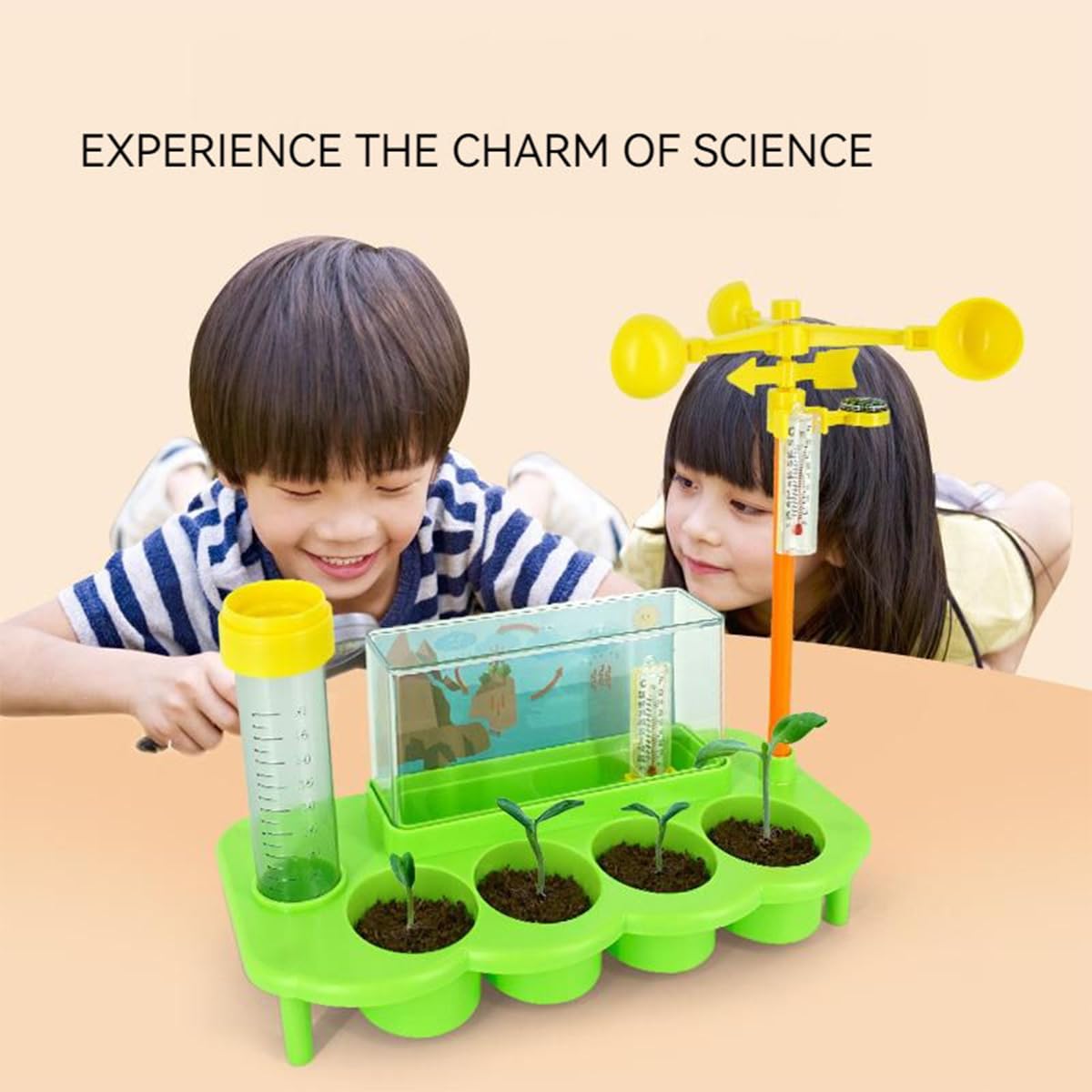 Kids STEM Weather Station Plant Growing Kit DIY Science Experiment Educational
