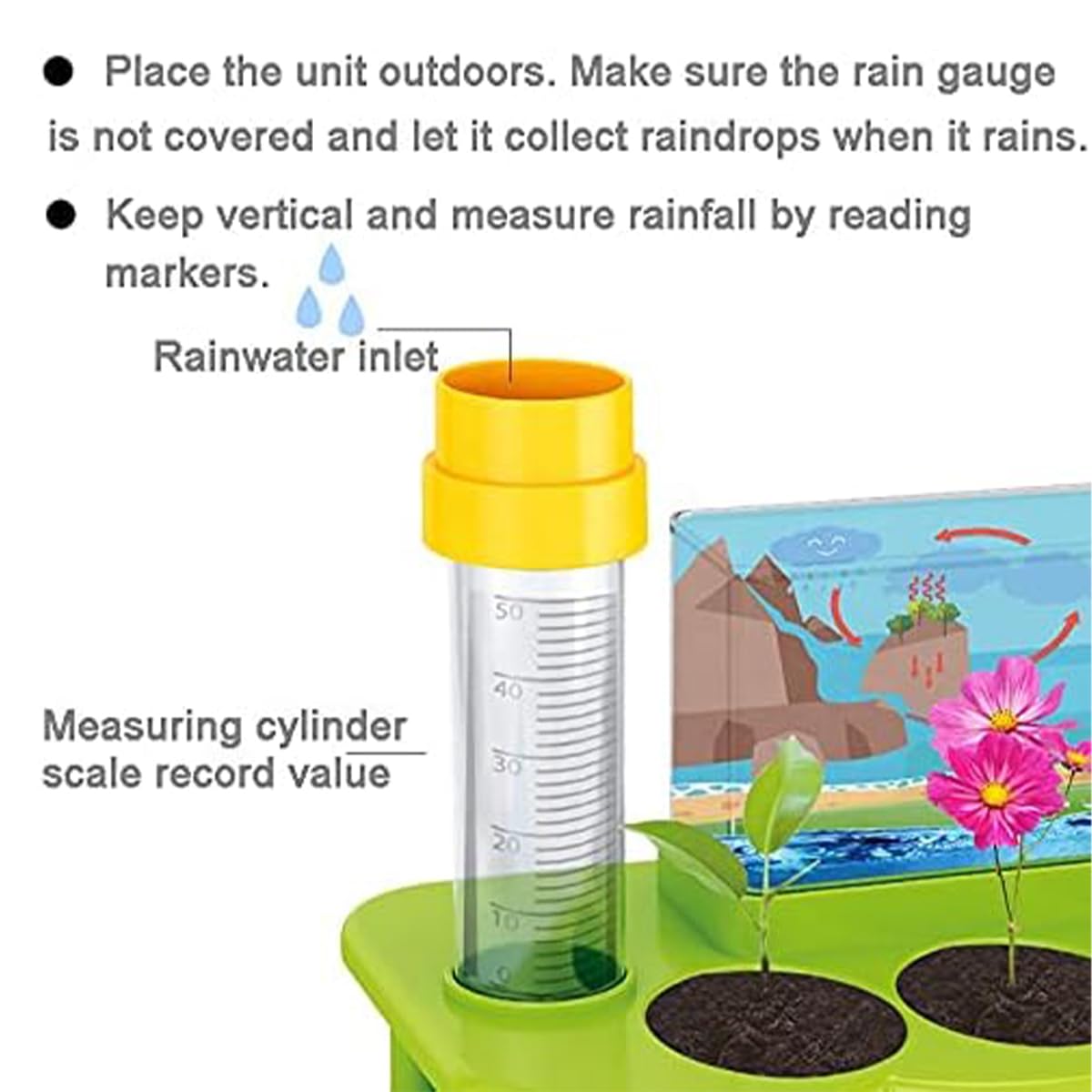 Kids STEM Weather Station Plant Growing Kit DIY Science Experiment Educational