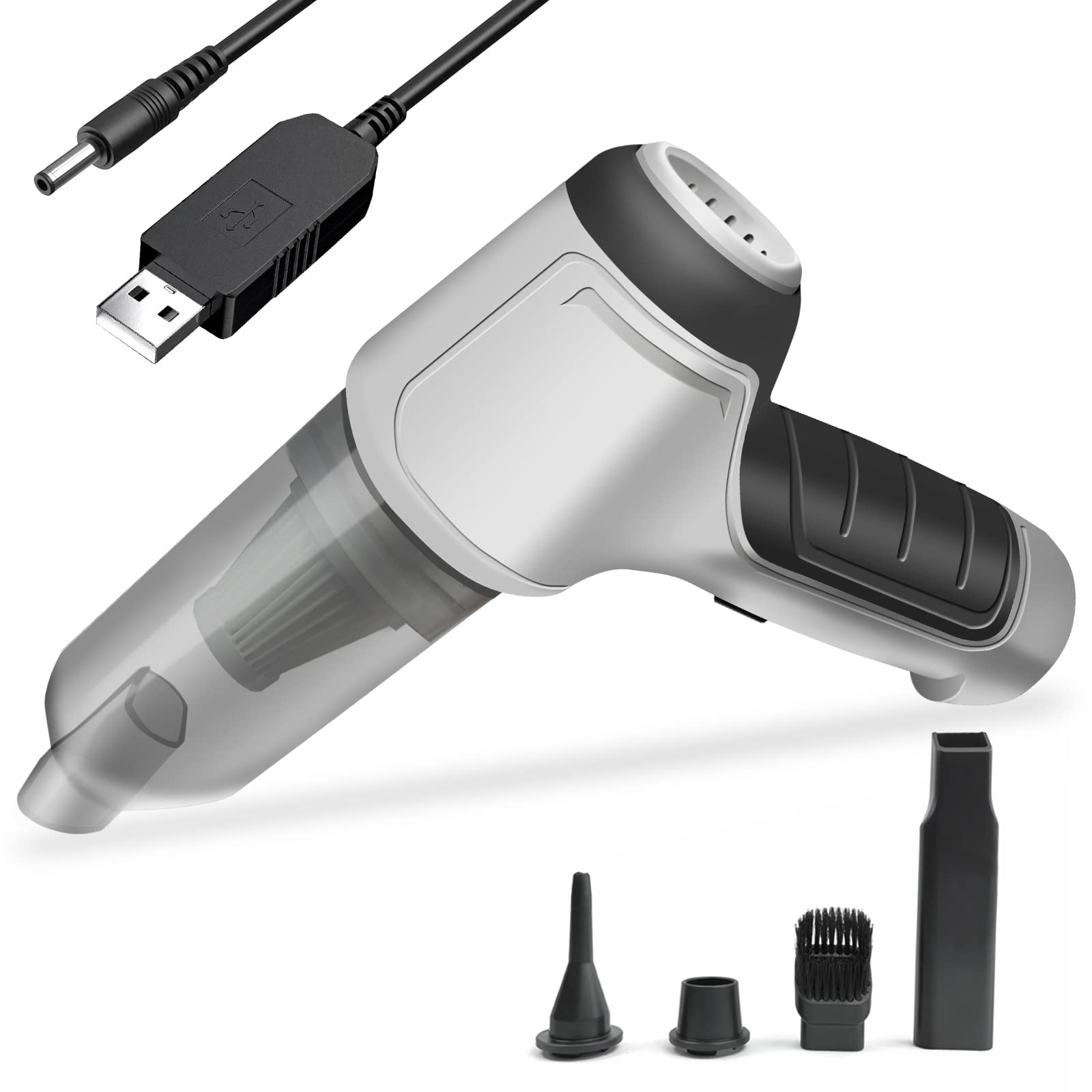 Car Vacuum Cleaner - Mini Handheld Gun Cordless Vacuum Cleaner with 9000Pa/120W