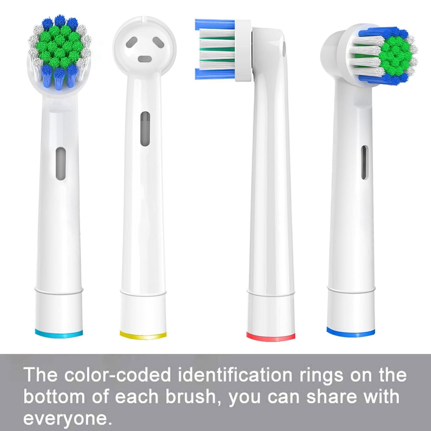 20 Pack Professional Replacement Toothbrush Heads, Medium Soft Dupont Bristles