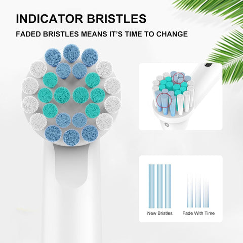 20 Pack Professional Replacement Toothbrush Heads, Medium Soft Dupont Bristles