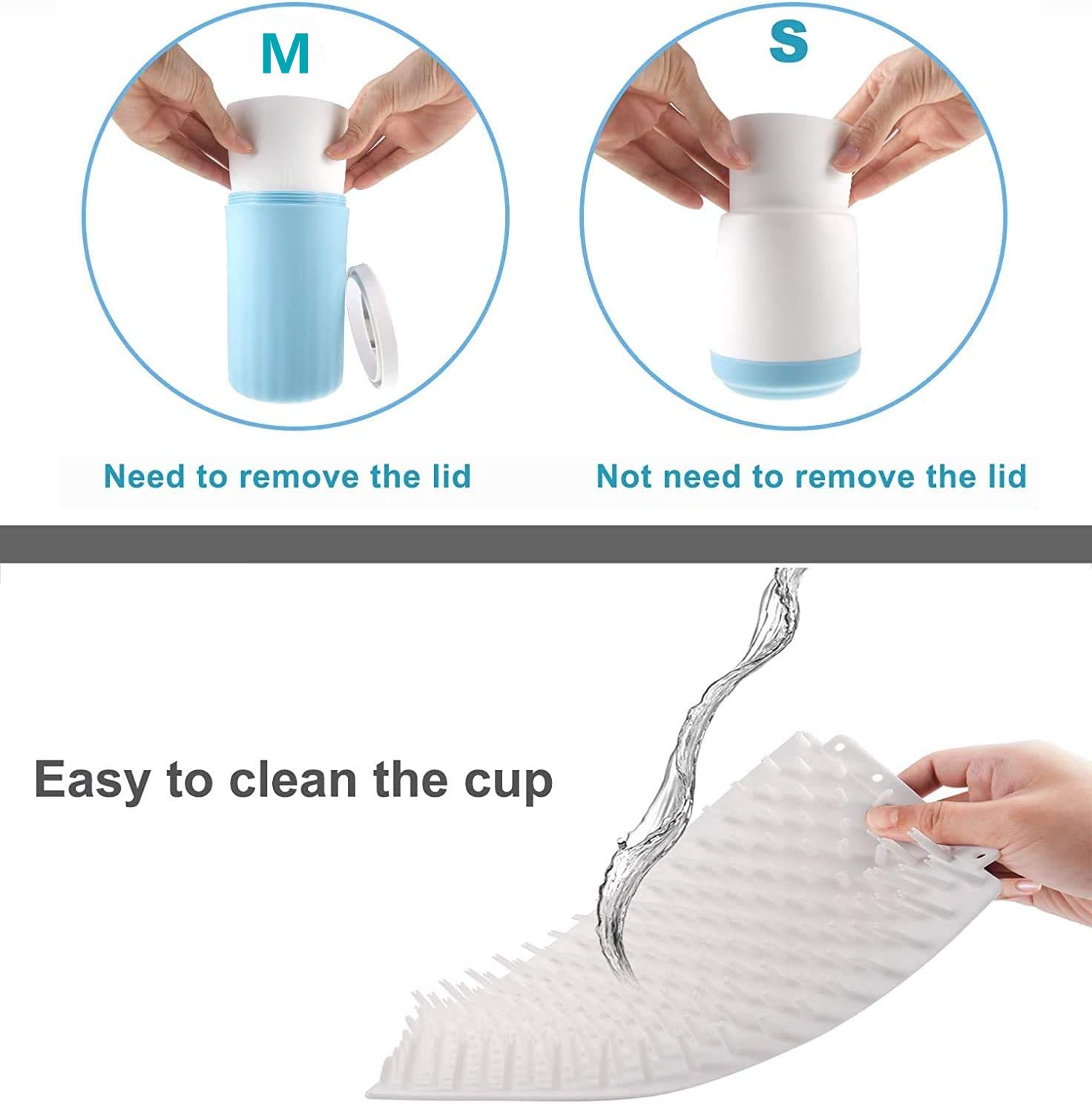 Dog Paw Cleaner, Dog Paw Washer, Paw Buddy Muddy Paw Cleaner, 360 ° Rotation Pet