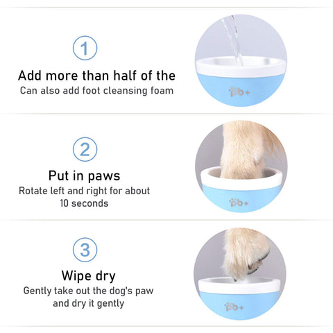 Dog Paw Cleaner, Dog Paw Washer, Paw Buddy Muddy Paw Cleaner, 360 ° Rotation Pet