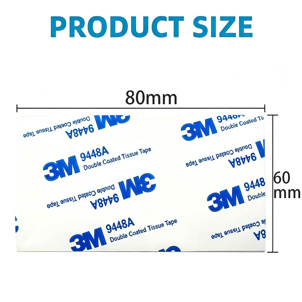 12 Pack Double‑Sided Adhesive Pads,3mm Thick Pre‑Cut Foam Mounting Tape