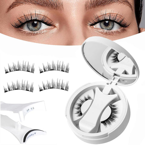 Magnetic Eyelashes with Applicator – No Glue Needed, Natural Wispy Reusable
