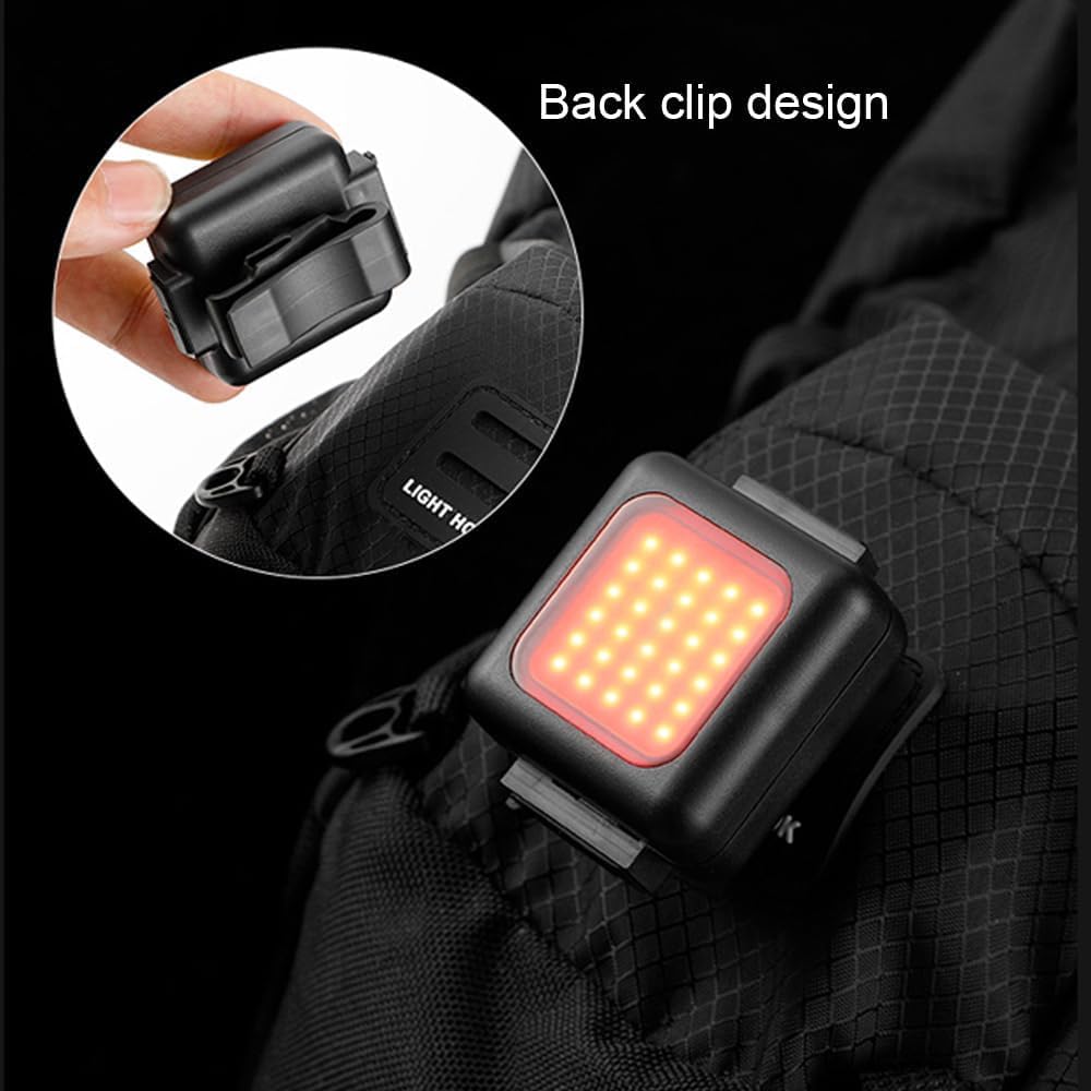 Mini USB Rechargeable Bike Light Set, 2Pcs Front & Rear LED Cycling Light