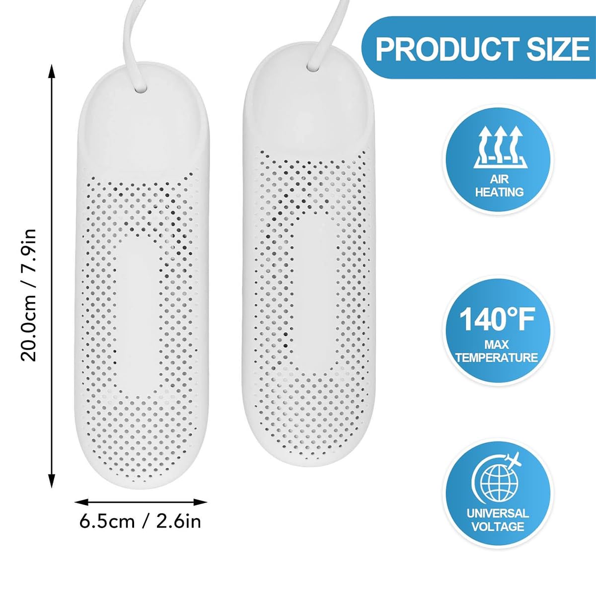 Shoe Dryer Electric Boot Dryer with Timer, Portable Shoe Warmer Deodorizer 50-60