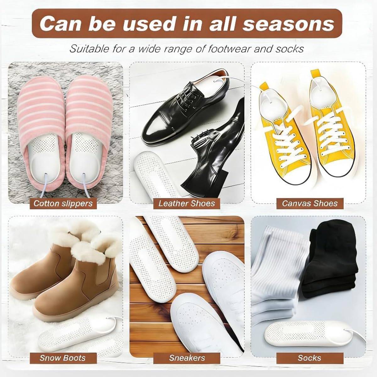 Shoe Dryer Electric Boot Dryer with Timer, Portable Shoe Warmer Deodorizer 50-60