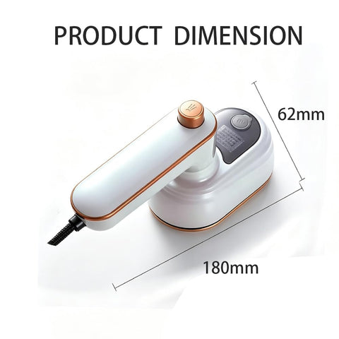 2‑in‑1 Rotary Garment Iron, Portable Handheld Steam Iron with 180° Rotatable Handle, Compact Mini Travel Clothes Steamer, Horizontal & Vertical Ironing for Home, Business Trip, Hotel, Removes Wrinkles for Shirts, Suits & Fabrics