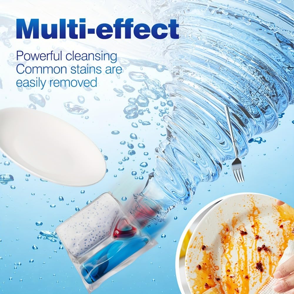 Nomel Dishwasher Tablets 50‑Count, Powerful Grease‑Cutting Dishwasher Detergent