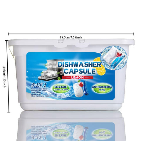 Nomel Dishwasher Tablets 50‑Count, Powerful Grease‑Cutting Dishwasher Detergent
