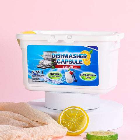 Nomel Dishwasher Tablets 50‑Count, Powerful Grease‑Cutting Dishwasher Detergent