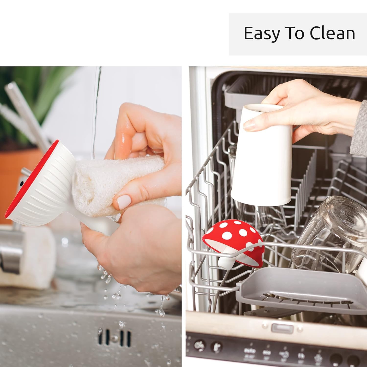 Mushroom Small Funnel, Foldable Silicone Kitchen Funnel with Wide‑Mouth Design, Practical Collapsible Gadget for Transferring Liquids & Powders into Jars, Bottles and Containers