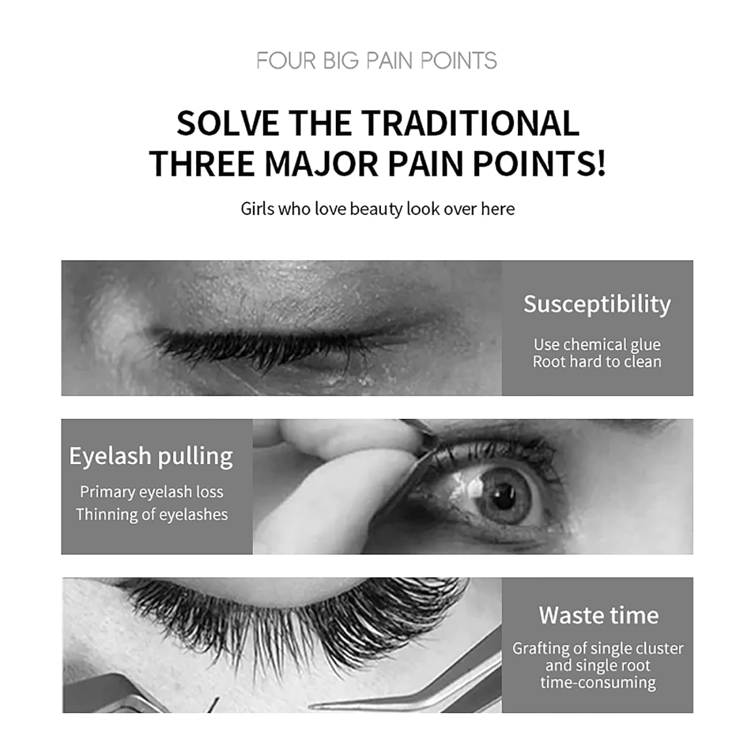 Magnetic Eyelashes with Applicator – No Glue Needed, Natural Wispy Reusable