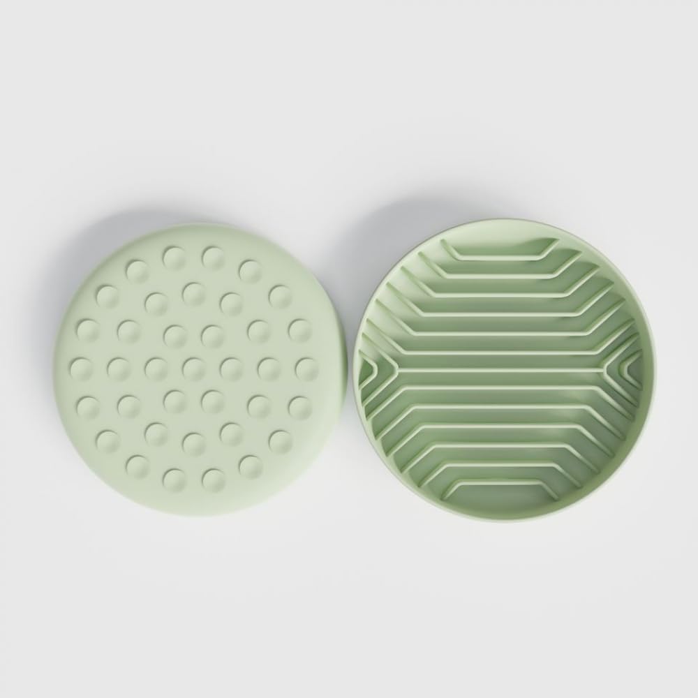 Slow Feeder Dog Bowl for Small Medium Large Breed, Non Slip Silicone Puzzle Bowl