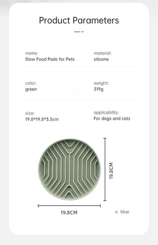 Slow Feeder Dog Bowl for Small Medium Large Breed, Non Slip Silicone Puzzle Bowl