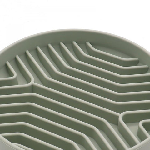 Slow Feeder Dog Bowl for Small Medium Large Breed, Non Slip Silicone Puzzle Bowl