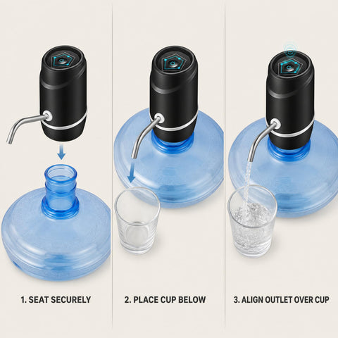 Nomel Electric Drinking Water Pump, Portable Cup Filling Dispenser, 032 English Packaging, 15 x 10 x 8 cm