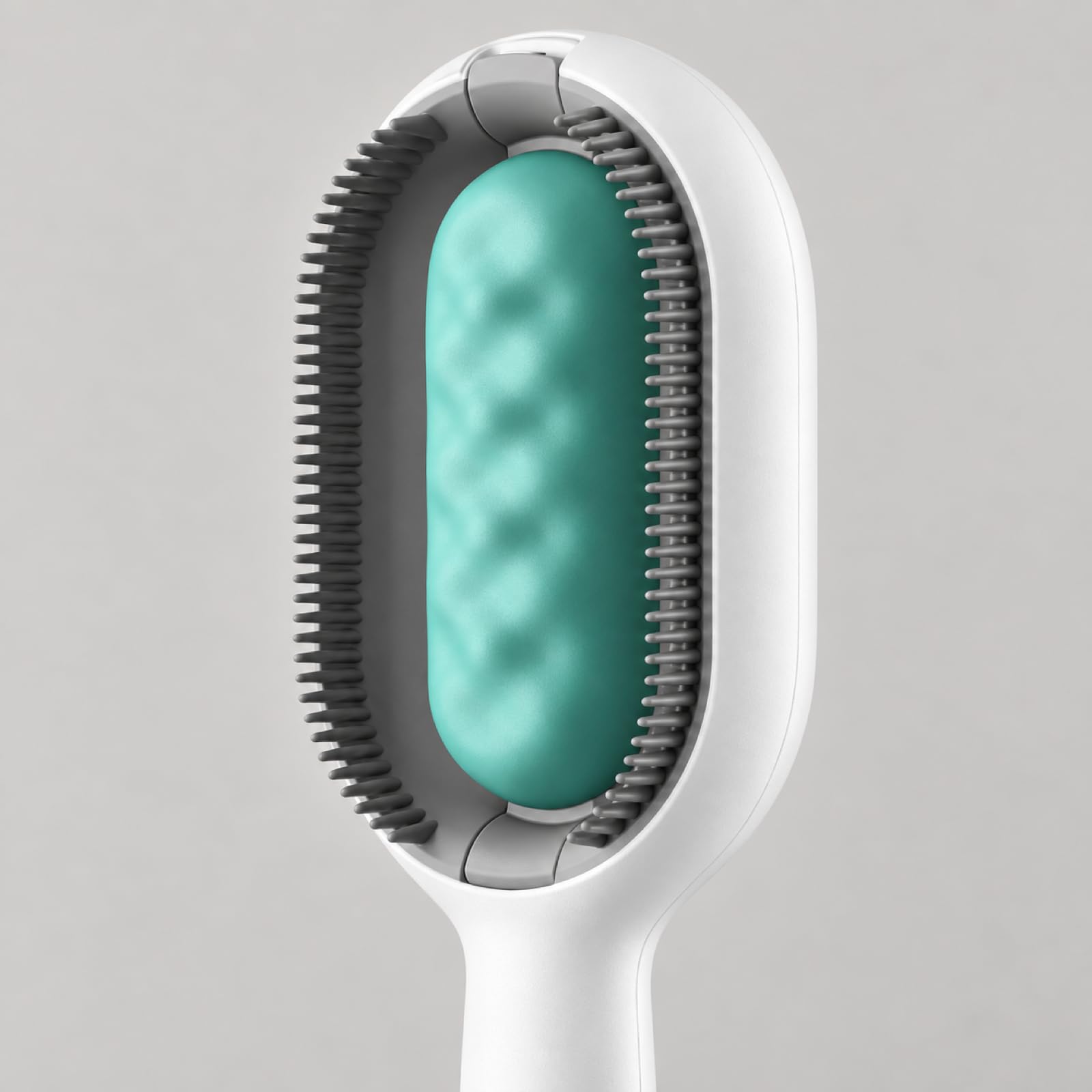 Pet Grooming Brush for Long-Haired Pets, Blue Deshedding Comb