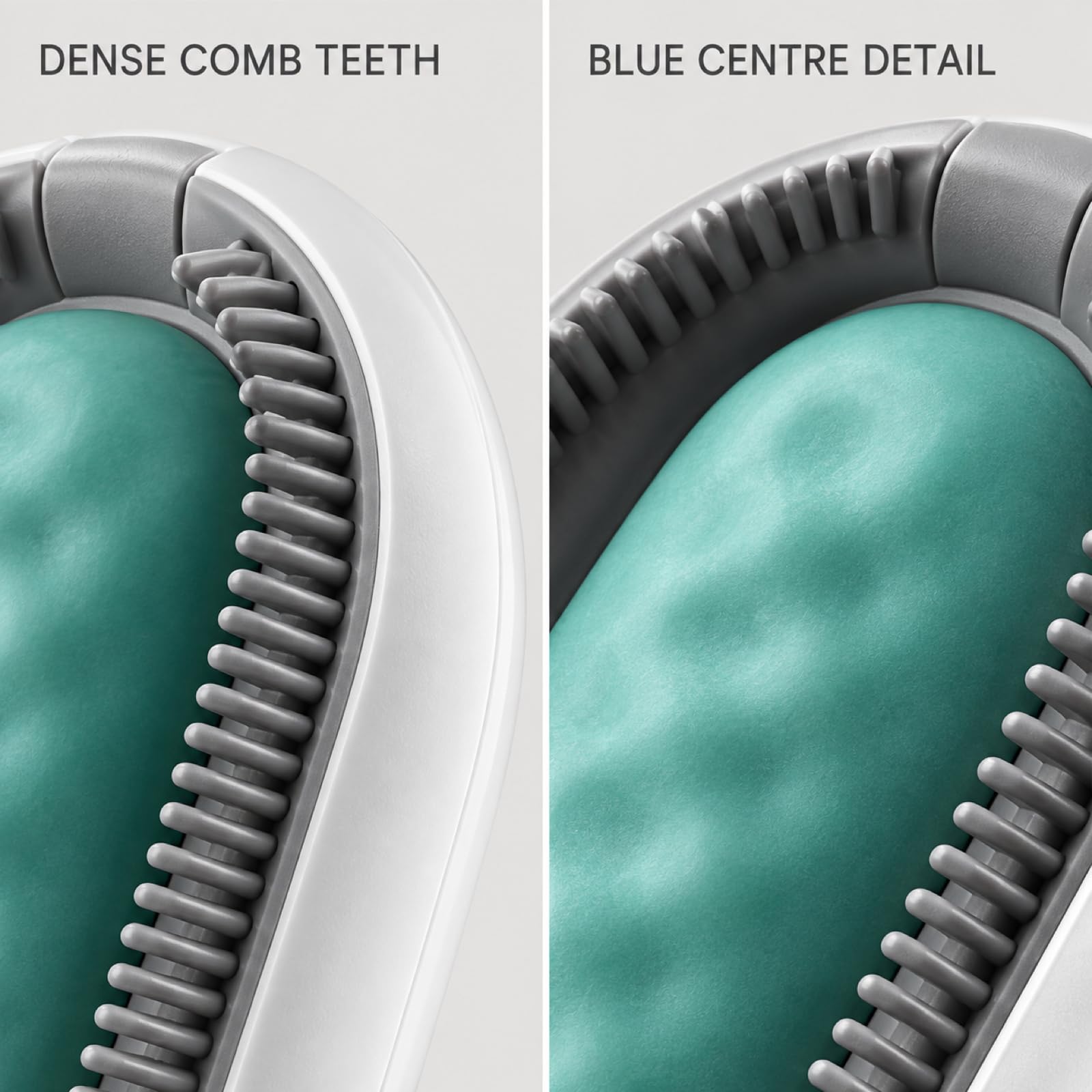 Pet Grooming Brush for Long-Haired Pets, Blue Deshedding Comb
