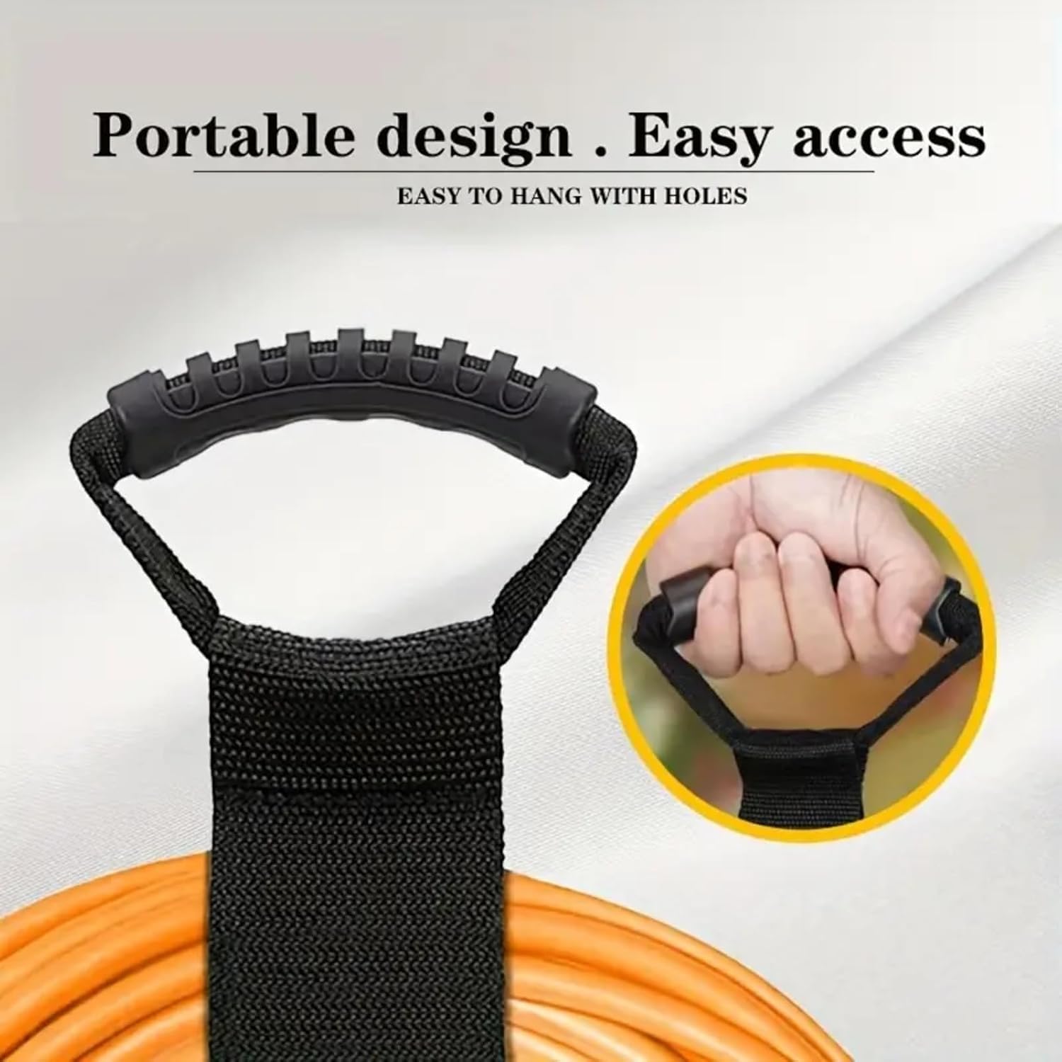 4Pcs Heavy-Duty Storage Straps 35-40cm, Adjustable Tool Tie-Down Belts for Garden & Garage Organization, Cable Management, Hose & Equipment Secure Holder