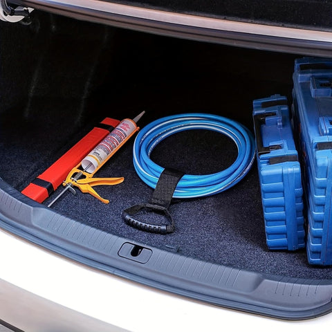 4Pcs Heavy-Duty Storage Straps 35-40cm, Adjustable Tool Tie-Down Belts for Garden & Garage Organization, Cable Management, Hose & Equipment Secure Holder