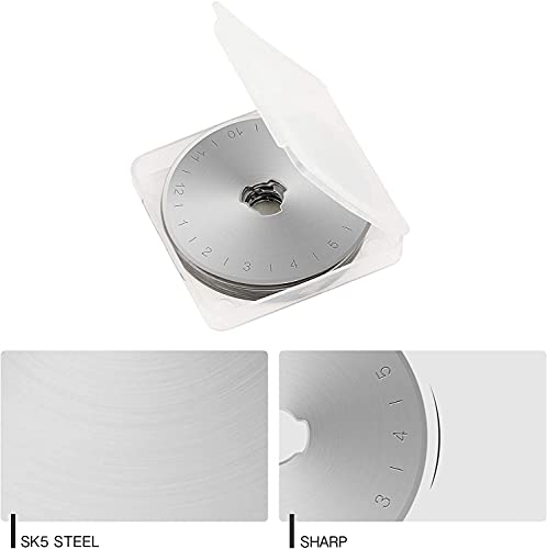 15 Pack 45mm Rotary Cutter Blades, Replacement Blades for OLFA Fiskars Quilting